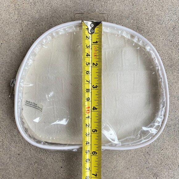 Patent White Cosmetic and Toiletry Bag - Picture 6 of 7